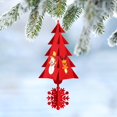 thumbnail image 3 of AMERTEER Christmas Decorations Non-Woven Three-Dimensional Christmas Tree Creative Pendant Christma, 3 of 6