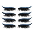 thumbnail image 1 of 4 pares de pegatinas de delineador de ojos con purpurina, pestañas postizas Labymos  estándar, 1 of 7