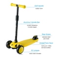 thumbnail image 5 of Scooter For Kids,3 Wheel Kick Scooter - Extra Wide Light Up Wheels,23"-30" Adjustable Height,110lbs Weight Capacity,Lean-To-Steer & Rear Brake,For Boys Girls Ages 3+,SC8 Yellow, 5 of 9