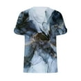 thumbnail image 4 of Gibobby Blusa Casual de Mujer Camiseta manga corta con cuello en V y botones manga corta con agujeros informales verano para mujer(Gris,XL), 4 of 5