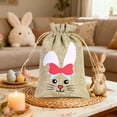 thumbnail image 2 of Easter Burlap Drawstring Bag Easter Burlap Bag with Drawstrings Goody Gift Bags with Drawstrings Easter Bag Burlap Easter Bunny Bags for Easter, 2 of 6