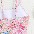 thumbnail image 4 of MEZZALL Children Swimsuit Girls Swimwear Two Piece Floral Print Tankini With Skirted Bottom Kids Summer Beach Bathing Cute Bathing Suit Beachwear, 4 of 8