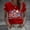 X001-Red, variant on Goodtrade8 Women's American T Shirts Summer Short Sleeve Pullover July 4th Graphic , Red White and Blue Independence Day Crew Neck Fashion Tops for Junior Red White and Blue