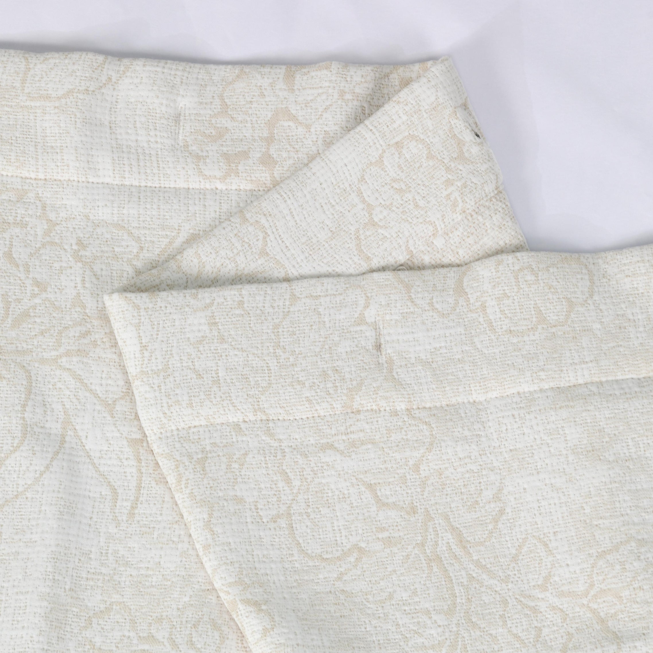 Dainty Home Shelley Heavy Floral Jacquard Shower Curtain, Textured Polyester Fabric, 72 x 72 Inches