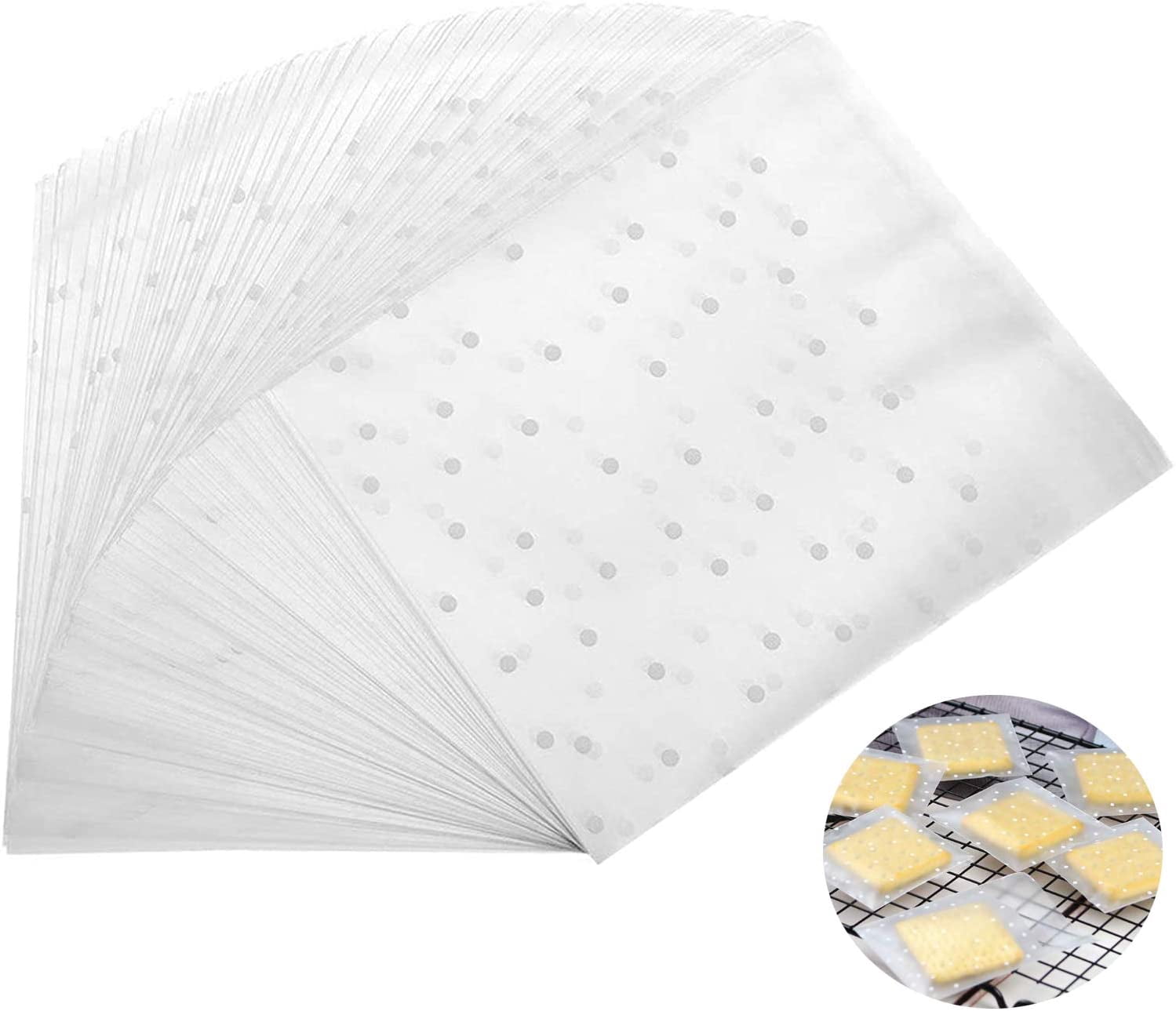 self sealing cellophane cookie bags