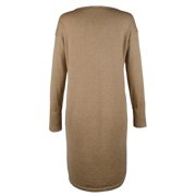 Women's Petite Farheen Twill-Front Sweater Dress-HH-PXS