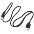 thumbnail image 2 of USB Cable 5.5mm / 2.1mm 5V DC Barrel Jack Power Cable (Black, 75cm), 2 of 6
