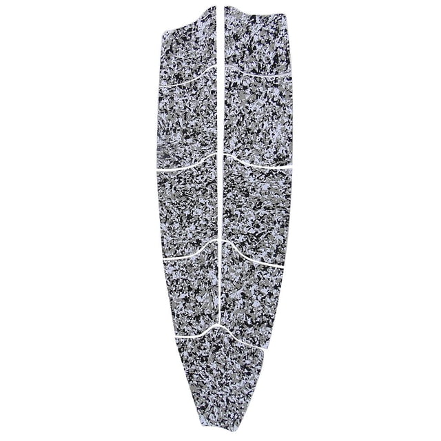 Almencla 9 Pièces Planche de Surf Longboard Traction Pad Full Deck - Noir Blanc