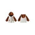 thumbnail image 2 of Loicainy Baby Toddler Boy Hoodies Outerwear 6 12 18 24 Months 2T 3T 4T Long Sleeve Football Embroidery Windbreaker Jackets, 2 of 9