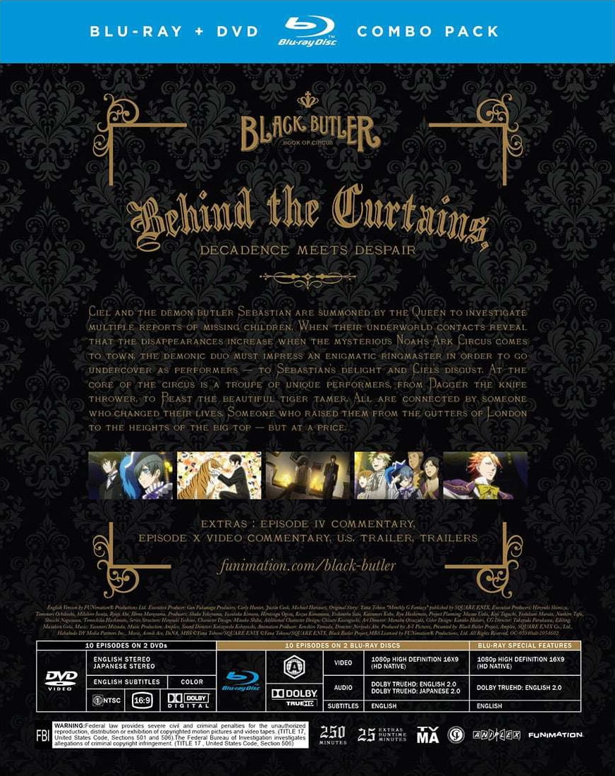 New Black Butler: Book of Circus (Blu-ray + DVD) - Walmart.com