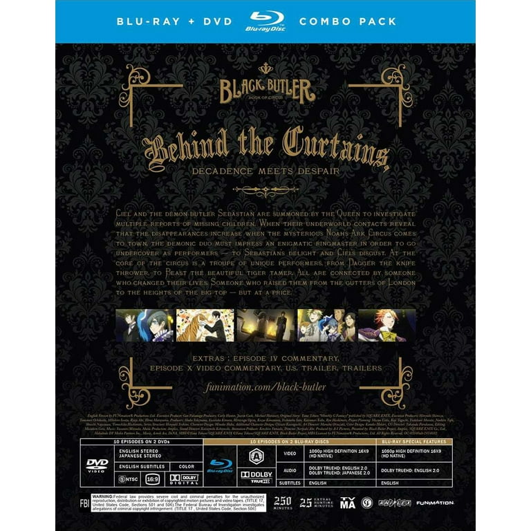 New Black Butler: Book of Circus (Blu-ray + DVD) - Walmart.com