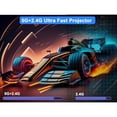 thumbnail image 4 of Projecteur Portable, WiFi6 BT 5.0 Projecteur Intelligent pour IOS, Rotation à 180 Degrés Correction Automatique Projecteur de Film pour Intérieur Extérieur, 4 of 7