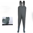 thumbnail image 4 of One-piece Waterproof Pants Fishing Half-body Wading Suit Fork Suit Fishing Pants, 4 of 6