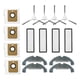 thumbnail image 1 of 16PCS Replacement Spare Parts for Bot D9 Plus RLD11GD Robot Vacuum Side Brush Hepa Filter Mop Cloth Rag Dust Bag, 1 of 5