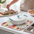 thumbnail image 2 of Dish Drying Mat for Kitchen Counter Pioneer Absorbent Reversible Microfiber Kitchen Countertop Protector Dishes Pad Small 16x18 Inch, 2 of 7