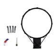 thumbnail image 1 of Aro de baloncesto, tablero y tablero para todo tipo de clima, montado en la pared, para niños, niñas, parques y adolescentes. 45 cm, 1 of 9