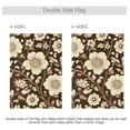 thumbnail image 4 of Yayeee Garden Flag 28" x 40" Double Sided Outdoor Yard Lawn Holiday Decorations, Brown Floral, 4 of 6