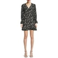 thumbnail image 4 of Nine.Eight Women’s Ruffle Wrap Dress with Long Sleeves, 4 of 5