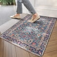 thumbnail image 3 of Boho Light Blue Carpet Door Mat 30 X 17 Inch Welcome Doormat Indoor Outdoor Entrance Floor Mat Non Slip Spring Summer Decor Rubber Mats, 3 of 6
