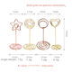thumbnail image 4 of Clip de nota creativo popular con asiento de oro rosa Clip de foto 8,5 CM Clip de asiento de boda romántico Material duradero, 4 of 5