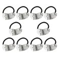 thumbnail image 1 of unbranded 10Ud Ligas Elásticas De Metal Para Coleta Con Hoja Plata Para Mujer, 1 of 8