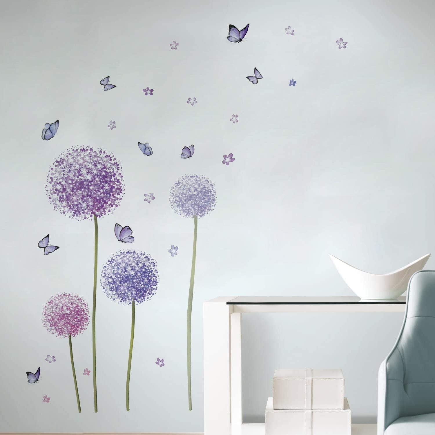 Dandelion Flower Wall Decal Home Art Removable Sticker Kids Nursery Decor CF 