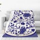thumbnail image 1 of Balery Blue And White Porcelain Pattern Manta de Felpa Suave y Acogedora – Cobija de Franela Aterciopelada para Cama, Lavable y Cálida para Sofá, Mascotas, Transpirable-40"x30", 1 of 7