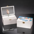 thumbnail image 2 of Children’s Musical Jewelry Box with Ballerina Inside – Unicorn and Rainbow Design – Measures 6” x 4” x 3”, 2 of 6