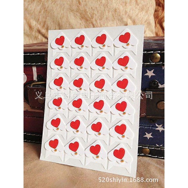 6 Sheets Adhesive Photo Corners: Heart Pattern Diy Scrapbooking Photo Corners Stickers - Vintage Adhesive Picture Stickers For Albums Memory Books Jou