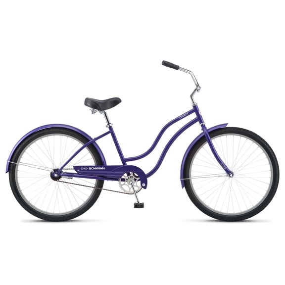 Schwinn Legacy Cruiser Bike, 26 - Inch Wheel, Single Speed, Purple