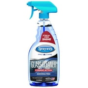 Sprayway Auto Care Glass Cleaner: Clinging Formula, Easy To Clean Windows, Mirrors & Windshields, 22 Oz