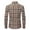 Khaki, variant on Plaid Shirts for Men Red Flannel Shirt Long Sleeve Brushed Two Pocket Button Shirt for Spring Fall Khaki L