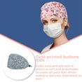 thumbnail image 4 of Guardoinrt Gourd Caps Nurse Durability Pure Color Button Professional Assorted Colors Tie Back Work Uniform Operating Hats L04, 4 of 6