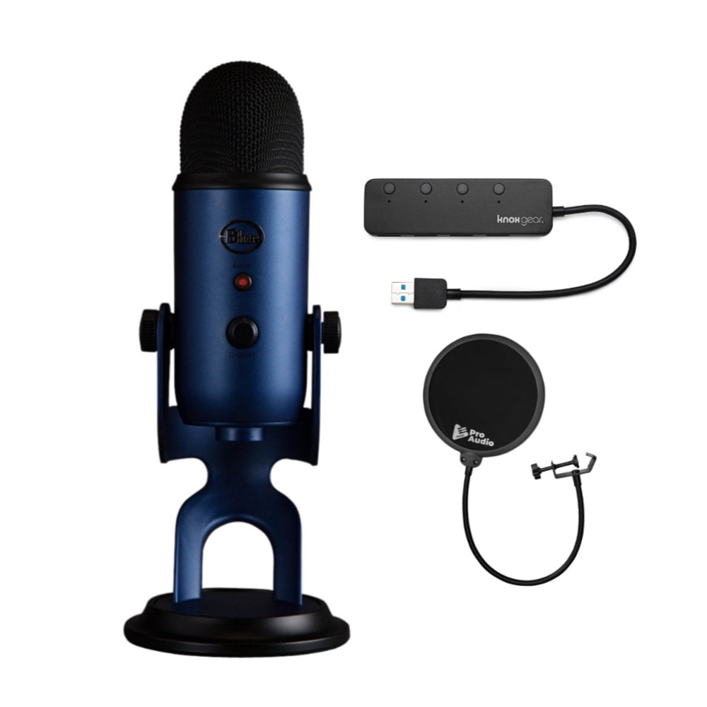 Blue Microphones Yeti (Blackout) Professional Multi-Pattern USB