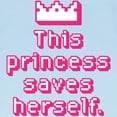 thumbnail image 3 of CafePress - This Princess Saves Herself Infant T Shirt - Infant T-Shirt, 3 of 4