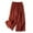 Red, variant on Women's Casual Spring And Autumn Button Drape Japanese Wide Leg Lazy Cotton And Linen Solid Color Casual Pants Elastic Loose Trousers for Women Black