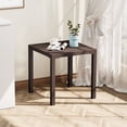 thumbnail image 2 of Crestlive Products Outdoor Side Table Set of 2,Small Square Metal End Table Weather Resistant Pool Side Tables for Patio Balcony(Brown), 2 of 7