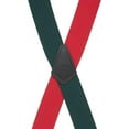 thumbnail image 3 of SuspenderStore Red-Green Suspenders, 2-Inch Wide, Pin Clip - 4 Sizes Including Big & Tall, 3 of 4