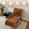 thumbnail image 2 of Eurhowing Corduroy Chaise Lounge Cushion, 71x22x3 Inch Thick Lounge Chair Cushion with Non-Slip Backing, Soft Plush Pad for Recliner Rocking Chair, Coffee, 2 of 8