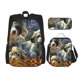 thumbnail image 1 of Disketp Sunflower Field Spotted Dog Mochila Estampada de Gran Capacidad con Lonchera y Estuche, Set de 3 Piezas para Estudiantes, 1 of 7