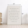 thumbnail image 3 of The Lord Bless You and Keep You Wall Art, Inspirational Bible Verse Wall Decor, Black and White Scripture Poster Print, Modern Christians Wall Art, Christians Home Decor, Framed, 12"x16", 3 of 13