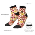 thumbnail image 4 of Uemuo Donut Printed Crew Socks, Moisture-Wicking Socks, Athletic Socks for Men Breathable Cushion Socks Casual Sport Socks for Running Traveling, 4 of 6