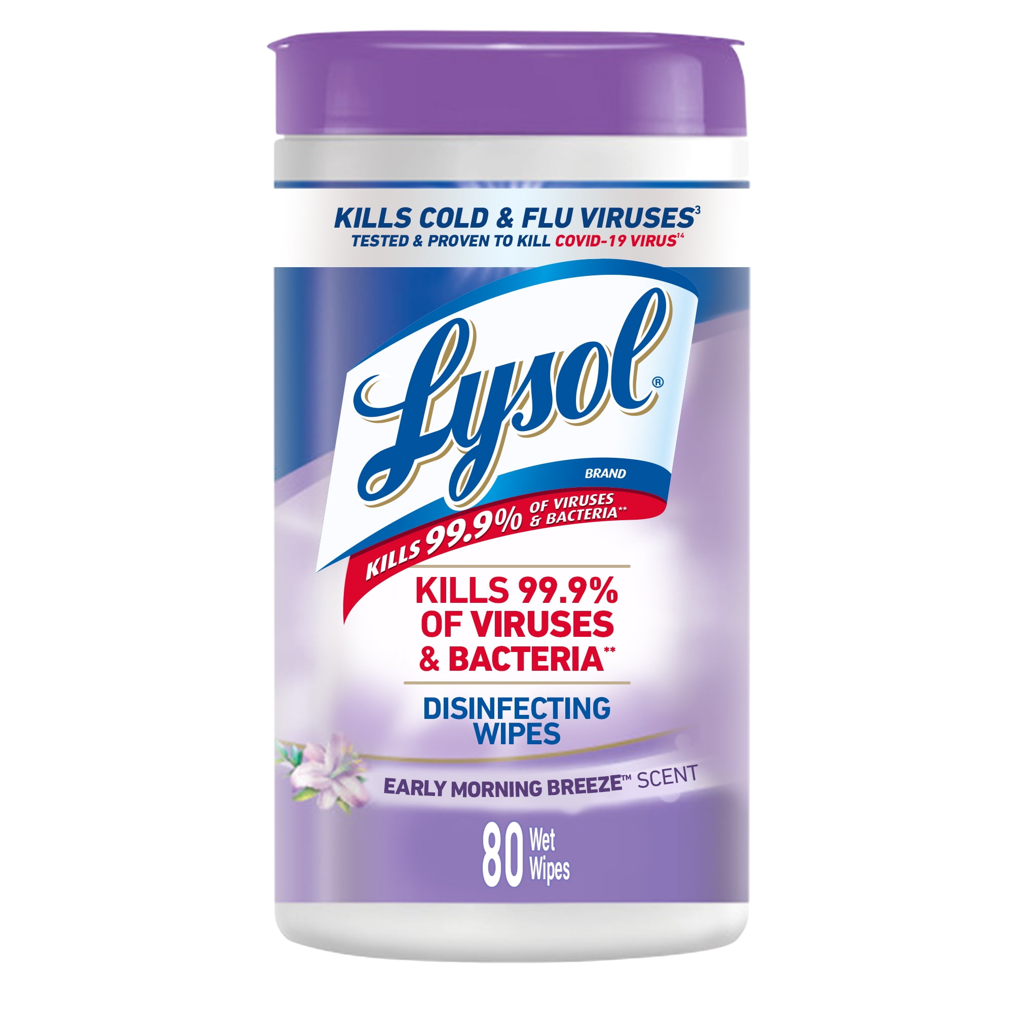 Lysol Disinfecting Wipes - Early Morning Breeze 6/80 ct.