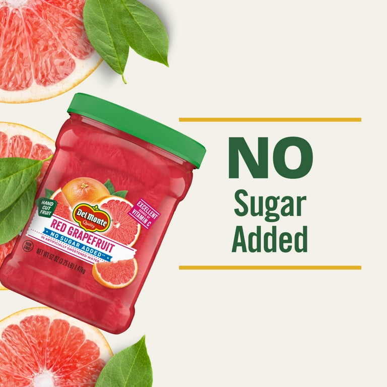 grapefruit and semaglutide Del Monte No Sugar Added Red Grapefruit, 52 oz Jar