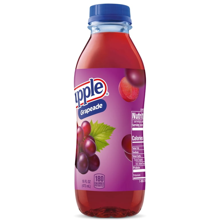 GAIANT snap グレープ Snapple Grapeade Juice Drink, 16 fl oz, Plastic Bottle - Walmart.com