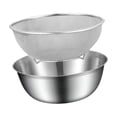 thumbnail image 3 of Colador de Acero Inoxidable para Cocina con Lavador de Arroz y Filtro de Mezcla Ideal para Lavar Frutas Verduras Pasta y Cereales Adecuado para, 3 of 9