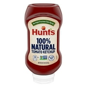 Hunts 100% Natural Tomato Ketchup, 20 oz Squeeze Bottle