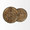 thumbnail image 7 of Mercana Clapp III Set of Two Round Top Brown Wooden Nesting Accent Tables, 7 of 7