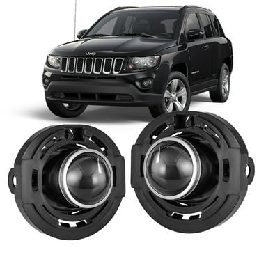 Compatible For 2014-2021 Jeep Grand Cherokee Pair Front Fog Lights Lamps Assembly Clear Lens