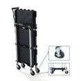 thumbnail image 2 of Olympia Tools Pack N Roll 3 Tier Collapsible Rolling Service Cart, Black, 2 of 5